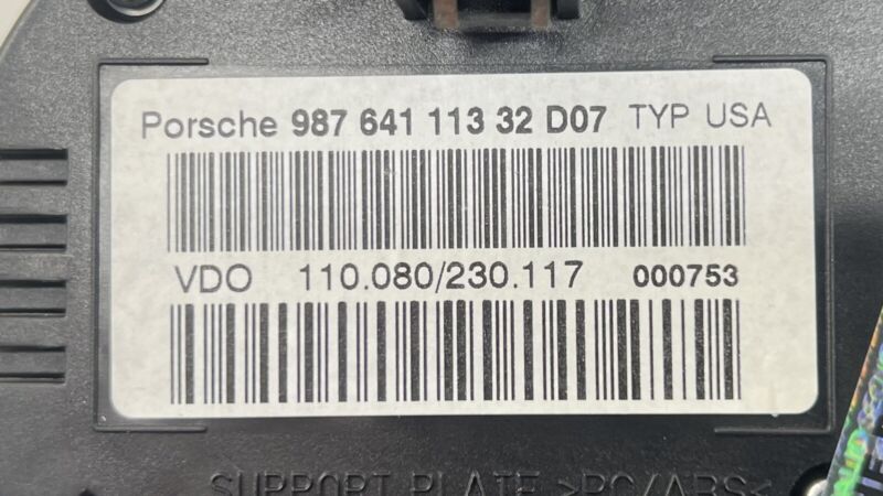 A2C53018279 05-08 PORSCHE BOXSTER CAYMAN 987 MANUAL SPEEDOMETER INSTRUMENT CLUSTER GAUGE OEM