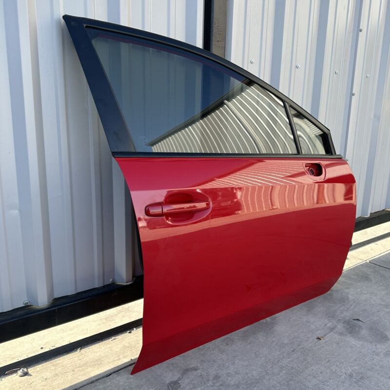 15-21 SUBARU WRX & STI PASSENGER RIGHT FRONT DOOR COMPLETE W/ GLASS RED OEM