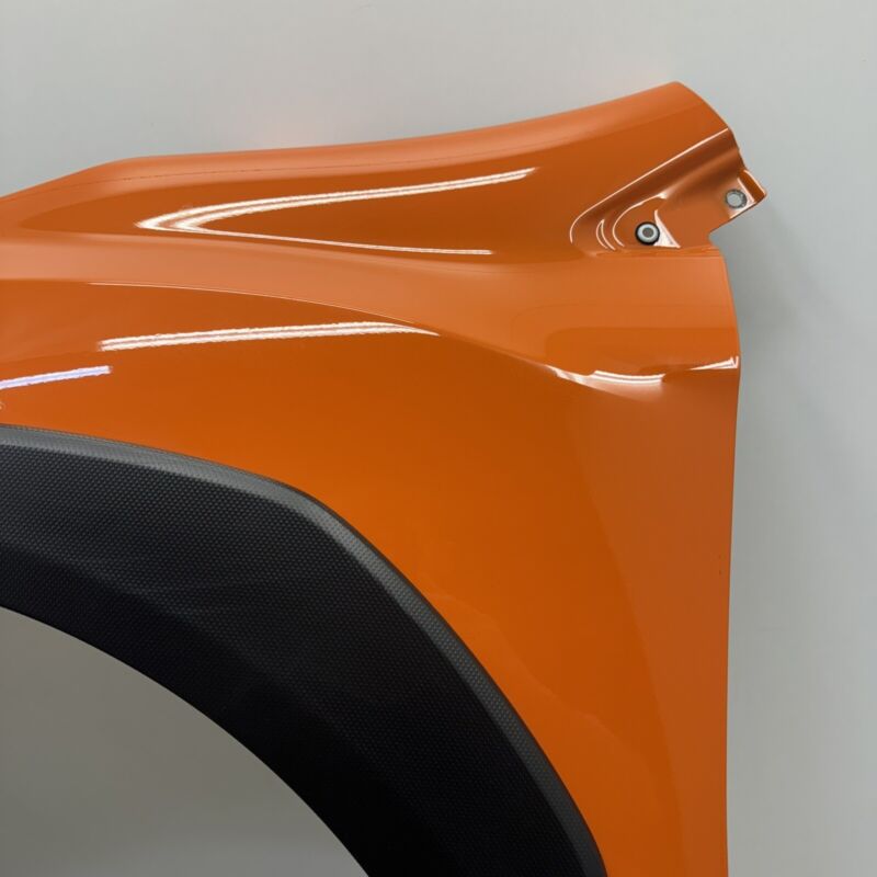 Does not apply 18-23 SUBARU CROSSTREK DRIVER LEFT FRONT FENDER PANEL WITH FLARE ORANGE OEM