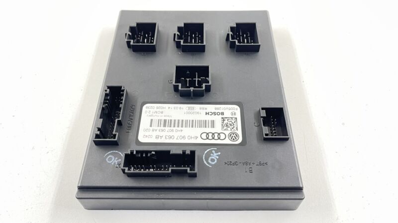 4H0 907 063 AB / 4H0907063AB 2015 AUDI A8 4.0L QUATTRO BODY CONTROL MODULE BCM 4H0 907 063 AB OEM