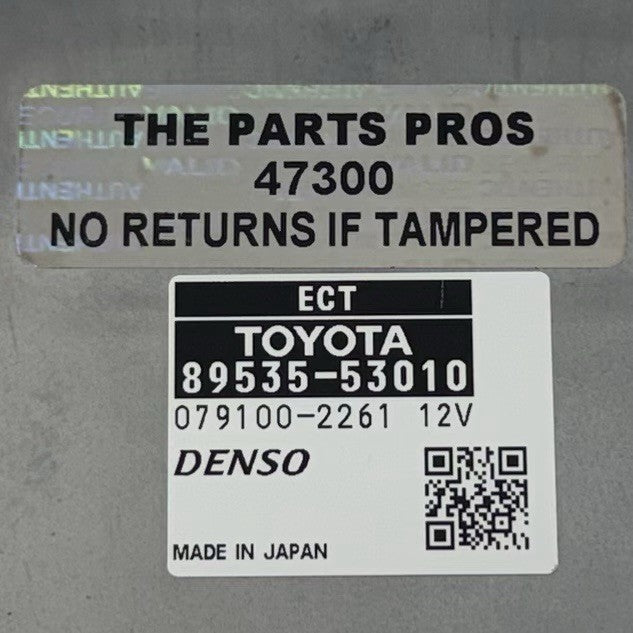 89535-53010 / 89535 53010 / 8953553010 08-09 Lexus IS F 5.0L Automatic Transmission Control Module TCM 89535-53010 OEM