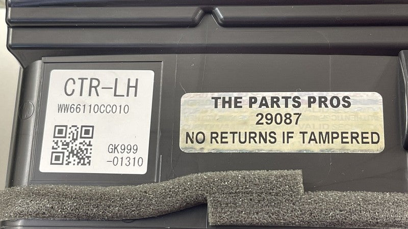 66110CC010 22-23 TOYOTA GR86 DASH CENTER AIR VENT GRILLE GRILL TRIM W/ HAZARD SWITCH OEM