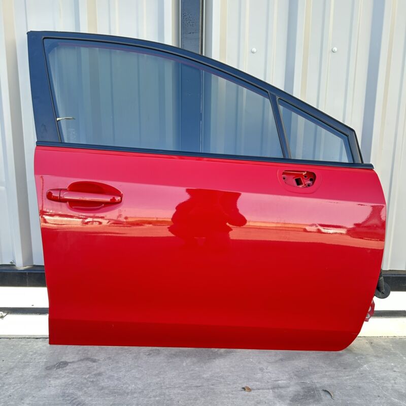 15-21 SUBARU WRX & STI PASSENGER RIGHT FRONT DOOR COMPLETE W/ GLASS RED OEM