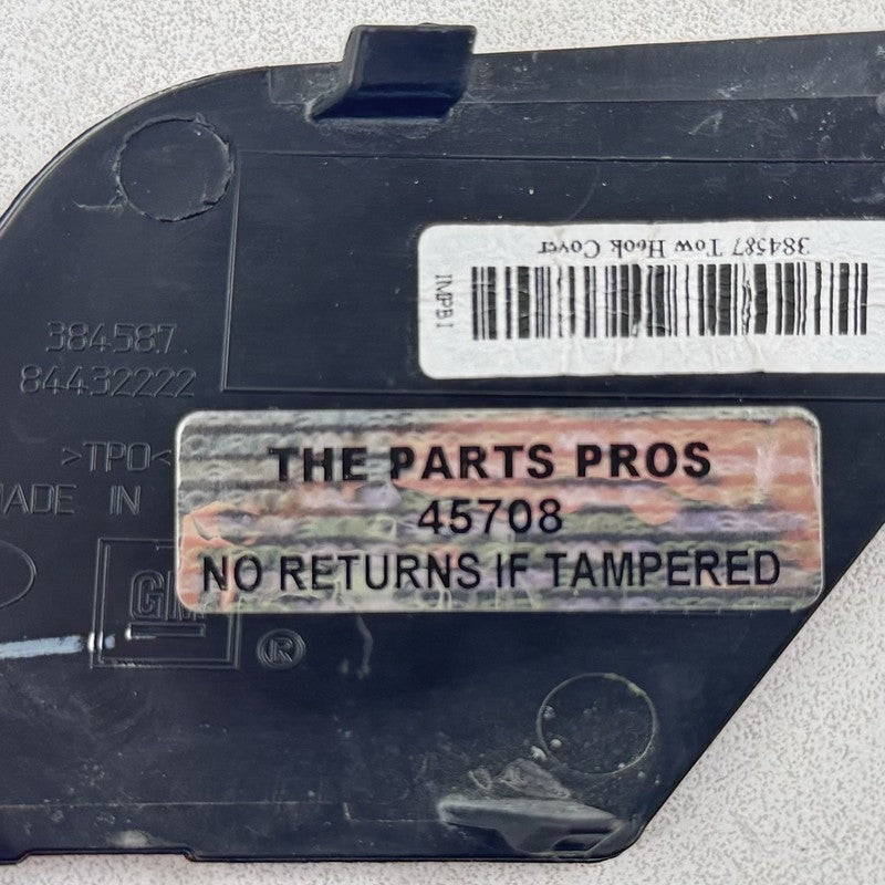 84432222 22-24 CADILLAC CT5 V BLACKWING FRONT BUMPER TOW HOOK EYE CAP COVER LID TRIM OEM