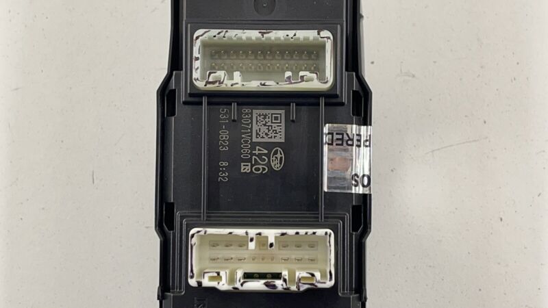 83071VC060 22-23 SUBARU WRX DRIVER LEFT FRONT DOOR MASTER WINDOW SWITCH 83071VC060 OEM