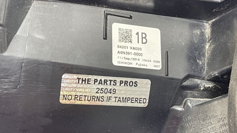 84201 VA020 / 84201-VA020 / 84201VA020 15-21 SUBARU WRX OR STI RIGHT REAR TAILLIGHT LIGHT LAMP 84201 VA020 OEM
