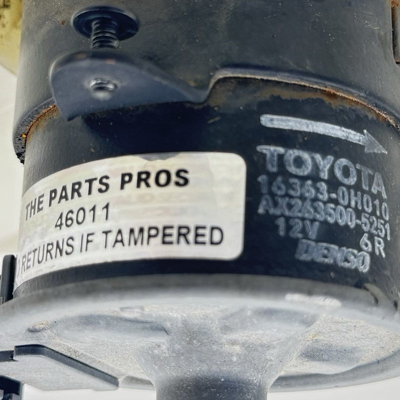 16363-0H010 / 16363 0H010 / 163630H010 12-17 TOYOTA CAMRY RADIATOR FAN COOLING MOTOR WITH FAN BLADE PAIR OEM