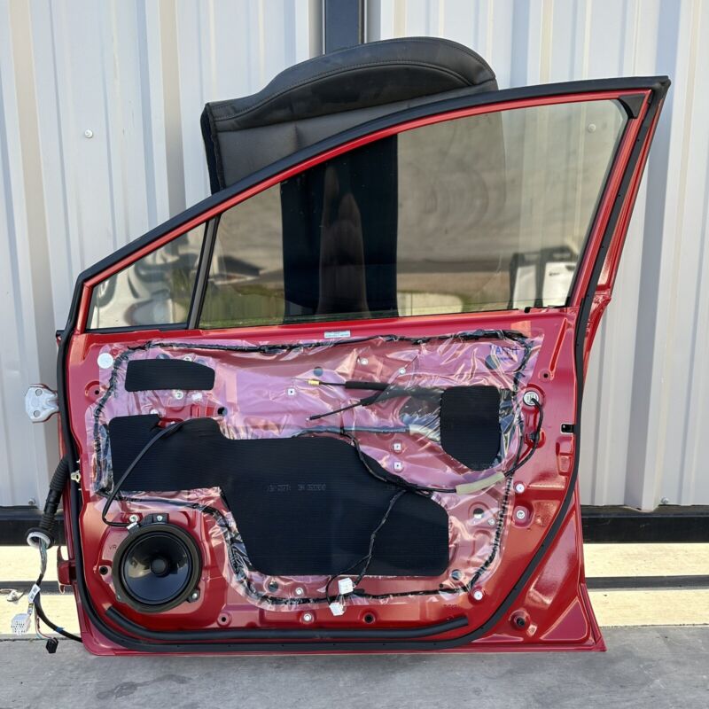 15-21 SUBARU WRX & STI PASSENGER RIGHT FRONT DOOR COMPLETE W/ GLASS RED OEM