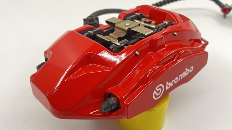 MR3V-2D243-BA / MR3V 2D243 BA / MR3V2D243BA 20-22 FORD MUSTANG GT500 DRIVER LEFT REAR CALIPER BRAKE BREMBO RED OEM