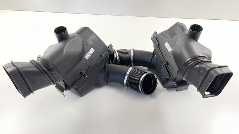 7843289 16-19 BMW M6 AIR CLEANER BOX AIR FILTER INTAKE BOX ASSEMBLY PAIR OEM