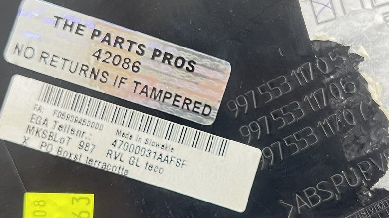 997 553 118 05 / 99755311805 05-12 PORSCHE BOXSTER CAYMAN 987 LEFT & RIGHT CENTER CONSOLE SIDE TRIM PANEL OEM