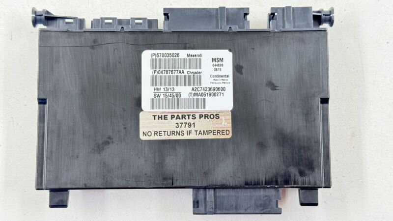 670035026 14-23 MASERATI GHIBLI DRIVER LEFT FRONT SEAT CONTROL MODULE 670035026 OEM