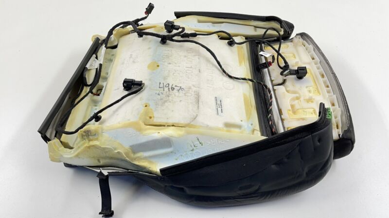 18-23 AUDI S4 DRIVER LEFT FRONT LOWER SEAT CUSHION COVER BLACK OEM