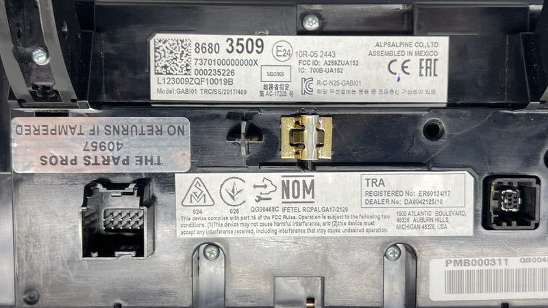 86803509 22-24 CADILLAC CT4 V BLACKWING NAVIGATION RADIO DISPLAY SCREEN 86803509 OEM