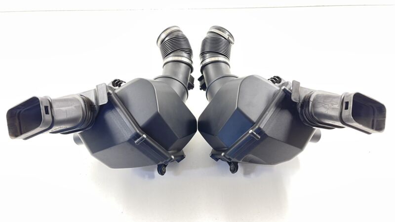 7843289 16-19 BMW M6 AIR CLEANER BOX AIR FILTER INTAKE BOX ASSEMBLY PAIR OEM
