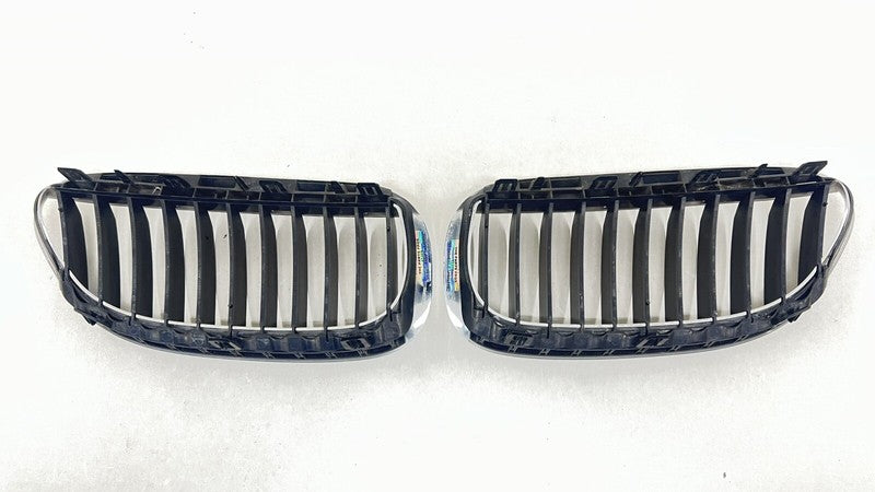 7 077 935 / 7077935 06-10 BMW M6 E63 E64 LEFT & RIGHT FRONT UPPER BUMPER KIDNEY GRILL TRIM PAIR OEM