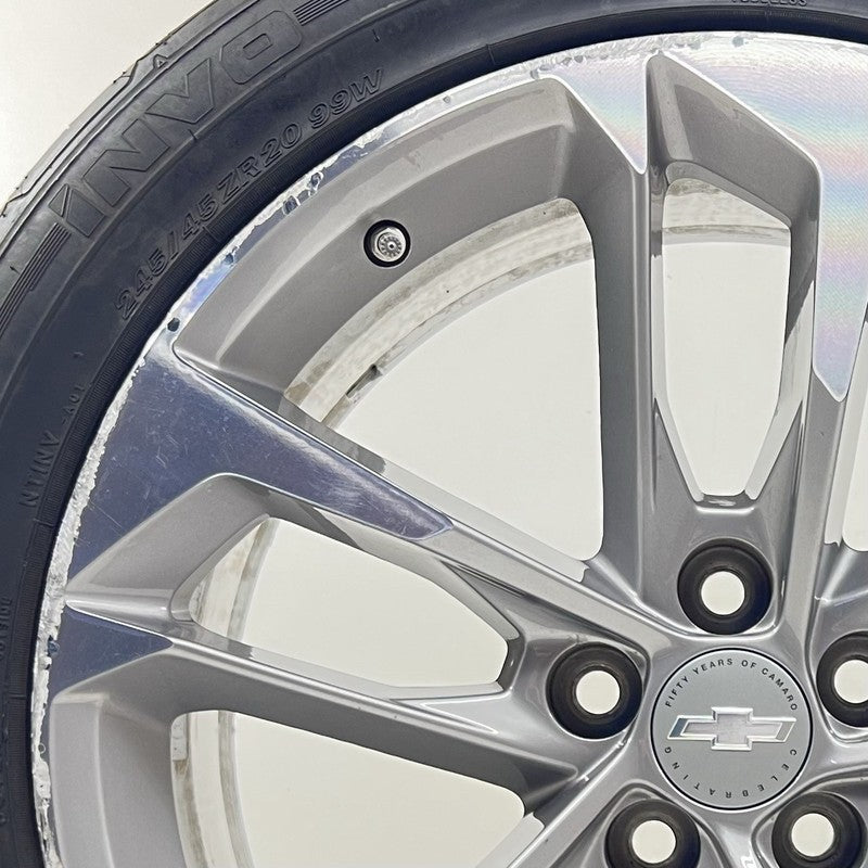 23267380 2017 CAMARO SS 50TH ANNIVERSARY FRONT WHEEL RIM W/ TIRE 20x8.5 +25 OFFSET OEM