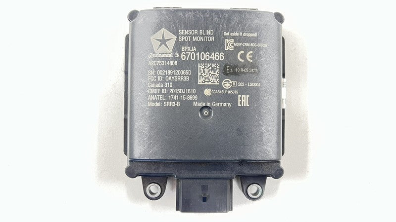 670106466 17-23 MASERATI GHIBLI REAR BLIND SPOT SENSOR RADAR MONITOR MODULE 670106466 OEM
