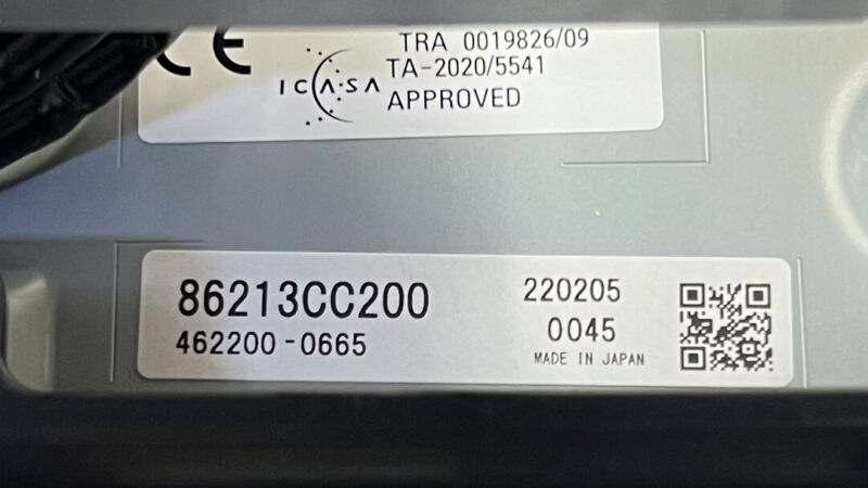 86458CC990 22-23 TOYOTA GR86 TOUCH SCREEN DISPLAY SCREEN RADIO HEAD UNIT 86201CC650 OEM