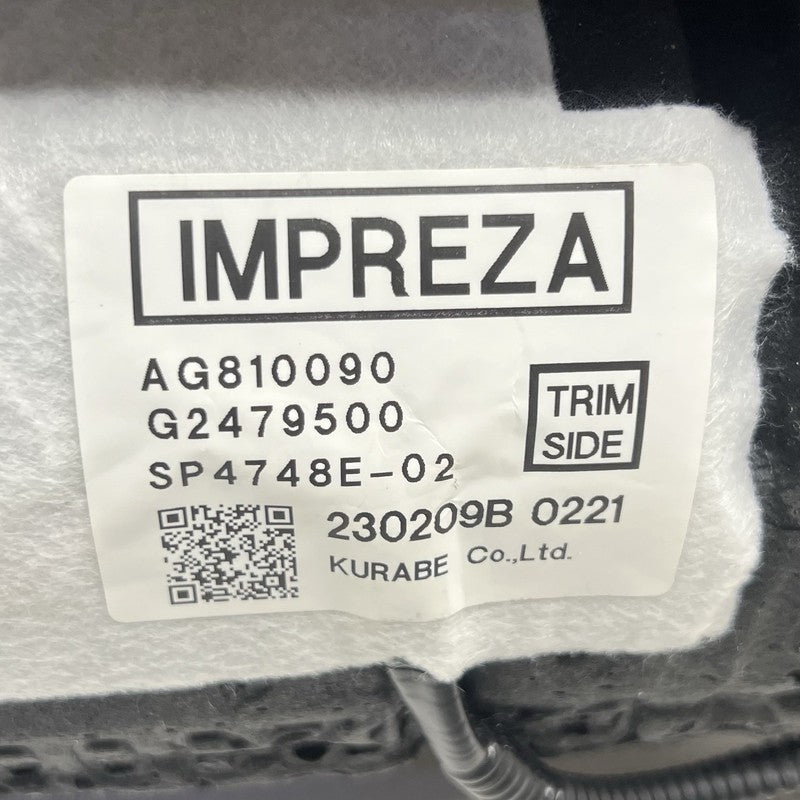 AG810090 24-25 SUBARU CROSSTREK LIMITED DRIVER LEFT FRONT UPPER SEAT CUSHION COVER OEM