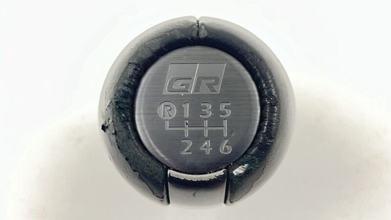 22-24 TOYOTA GR86 MANUAL 6 SPEED GEAR SHIFT KNOB LEATHER BLACK OEM