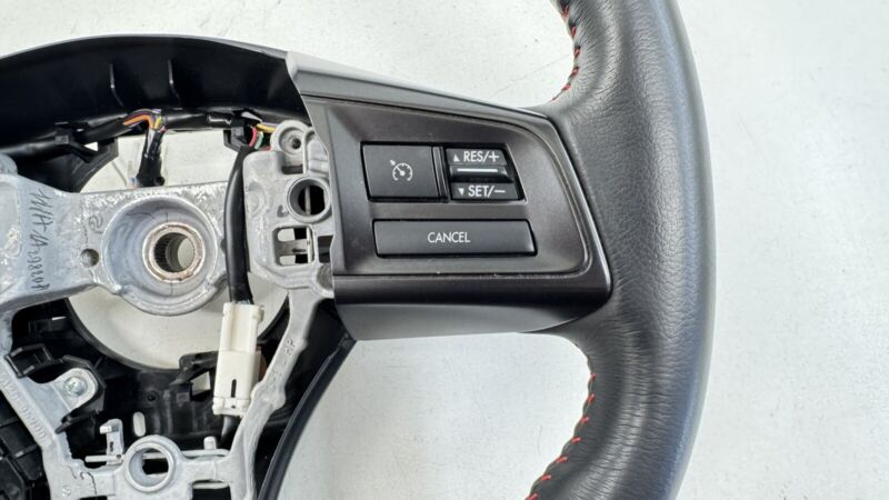18-21 SUBARU WRX DRIVER STEERING WHEEL LEATHER BLACK OEM