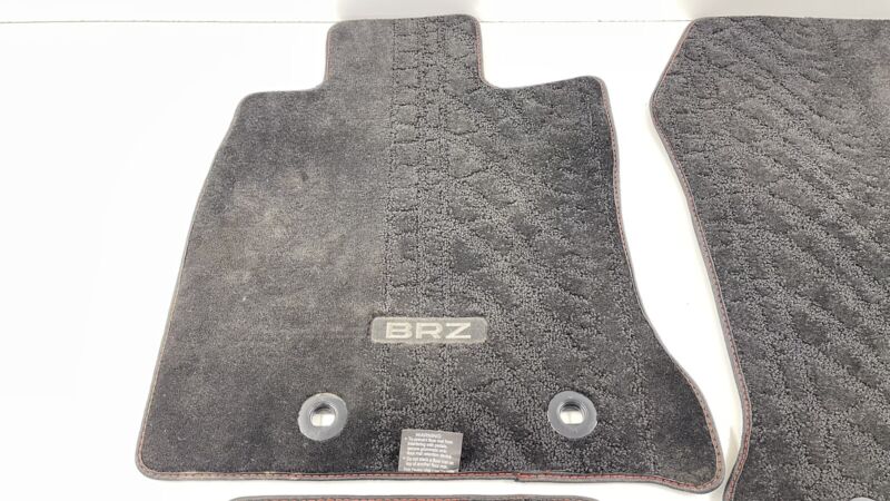 22-23 SUBARU BRZ LEFT RIGHT FRONT REAR CARPET FLOOR MAT BLACK SET OEM