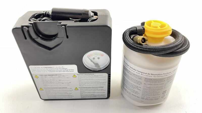 22-23 SUBARU BRZ EMERGENCY AIR COMPRESSOR TIRE INFLATION PUMP SYSTEM OEM