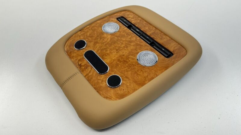 3W5 868 069 / 3W5868069 13-18 BENTLEY FLYING SPUR REAR OVERHEAD CONSOLE DOME LIGHT CONTROL PANEL OEM