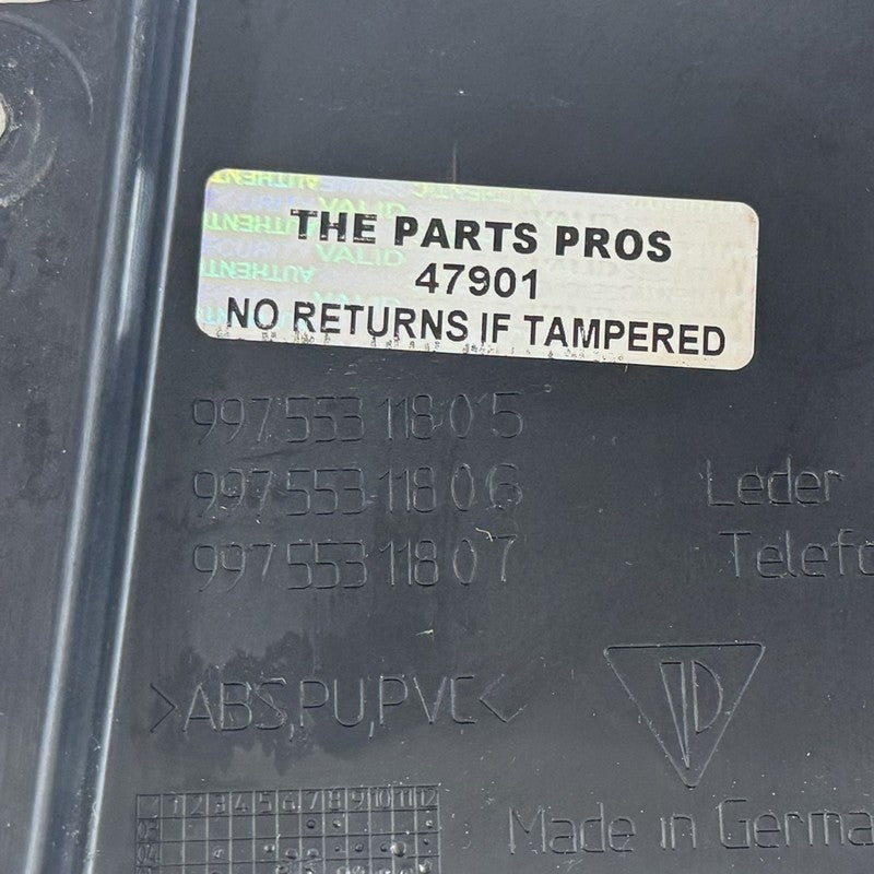 997 553 118 05 / 99755311805 05-12 Porsche 911 997 Boxster Cayman 987 Center Console Side Trim Panel Pair OEM