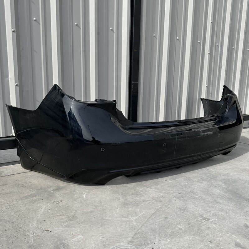 85022 6HH-0 / 85022-6HH-0 / 85022 6HH0 18-22 INFINITI Q50 REAR BUMPER COVER COMPLETE WITH SENSORS BLACK OEM NOTE