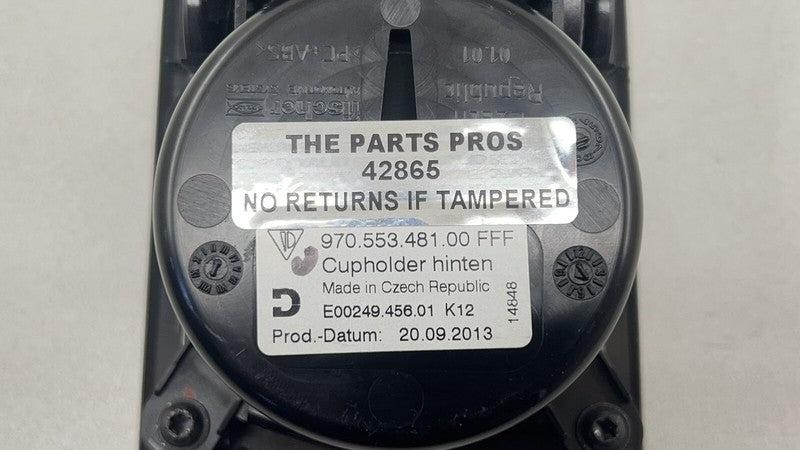 970.553.257.03 / 970 553 257 03 / 97055325703 10-16 PORSCHE PANAMERA REAR SEAT CONSOLE CUP HOLDER PANEL TRIM 97055348100