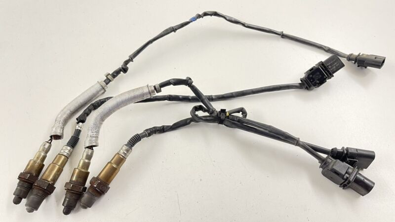 4S0 906 262 / 4S0906262 17-22 AUDI R8 V10 AIR FUEL RATIO EXHAUST OXYGEN O2 SENSOR SET OF 4 OEM