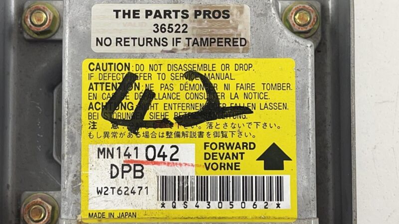MN141042 03-06 MITSUBISHI EVOLUTION 8 9 AIRBAG AIR BAG SRS RESTRAINT MODULE MN141042 OEM