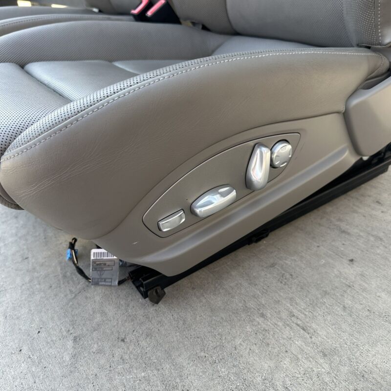 Does Not Apply 10-16 PORSCHE PANAMERA FRONT SEAT PAIR POWER MEMORY LEATHER PLATINUM GREY OEM