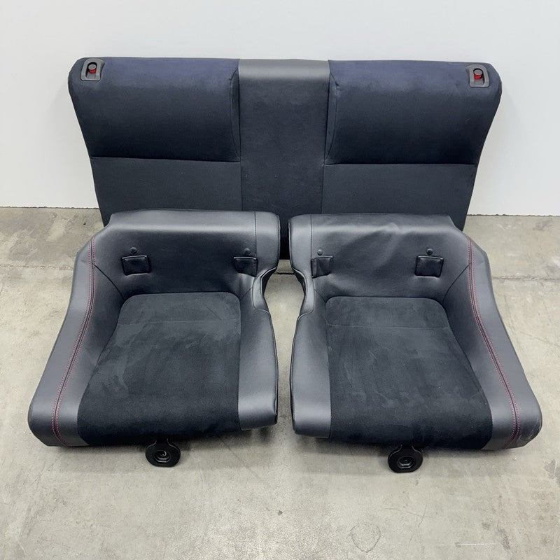 2018 SUBARU BRZ TS SEAT SET FRONT & REAR LEATHER SUEDE RED & BLACK OEM RARE!
