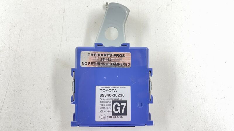 89340-30230 / 89340 30230 / 8934030230 16-20 LEXUS GS F DRIVER CLEARANCE WARNING PARK ASSIST MODULE 89340-30230 OEM