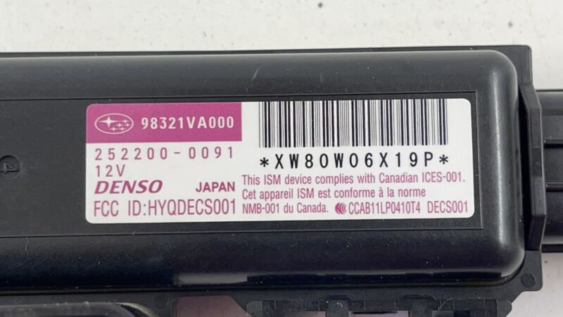 98321VA000 15-21 SUBARU WRX OR STI RIGHT FRONT OCCUPANT DETECTION MODULE 98321VA000 OEM