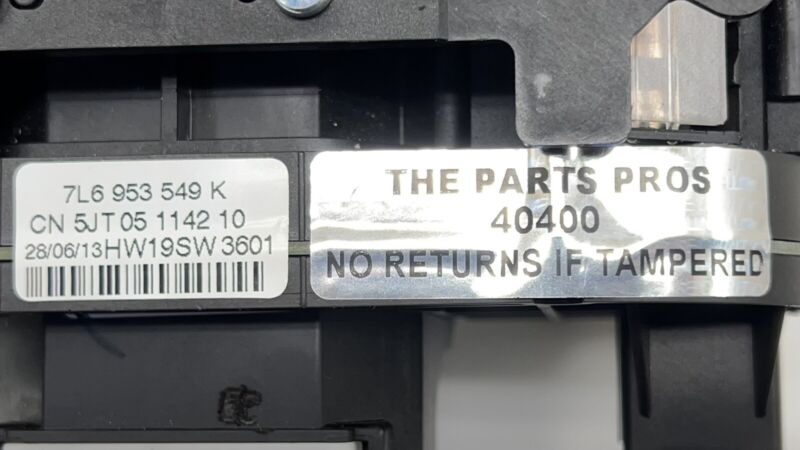 7L6 953 549 K / 7L6953549K 13-18 BENTLEY FLYING SPUR STEERING COLUMN CLOCK SPRING COMBINATION SWITCH OEM