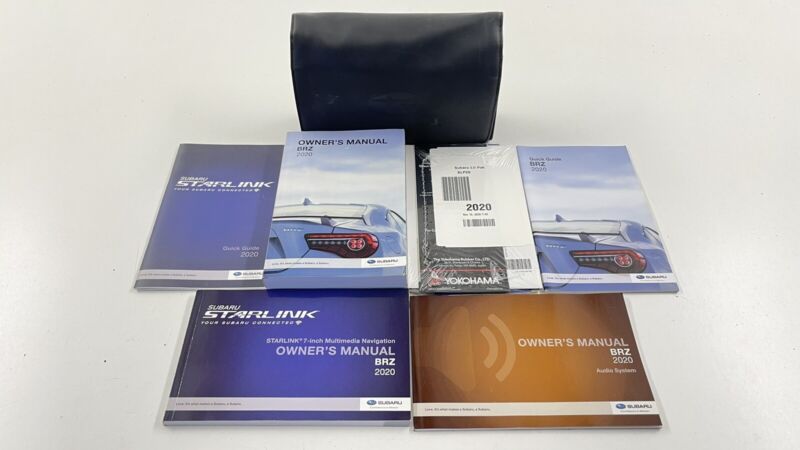 2020 SUBARU BRZ VEHICLE OPERATOR OWNER MANUAL BOOK SET WITH CASE OEM