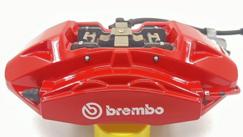 MR3V-2D243-BA / MR3V 2D243 BA / MR3V2D243BA 20-22 FORD MUSTANG GT500 DRIVER LEFT REAR CALIPER BRAKE BREMBO RED OEM