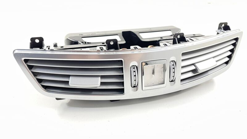2218300954 / A2218300954 / A 221 830 09 54 0954 07-13 MERCEDES W221 S CLASS CENTER DASH AC AIR VENT GRILLE CLOCK 2218300