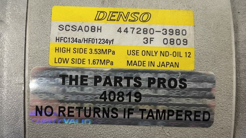 447280-3980 / 447280 3980 / 4472803980 22-24 TOYOTA GR86 HVAC AC COMPRESSOR AIR CONDITIONING 447280-3980 OEM