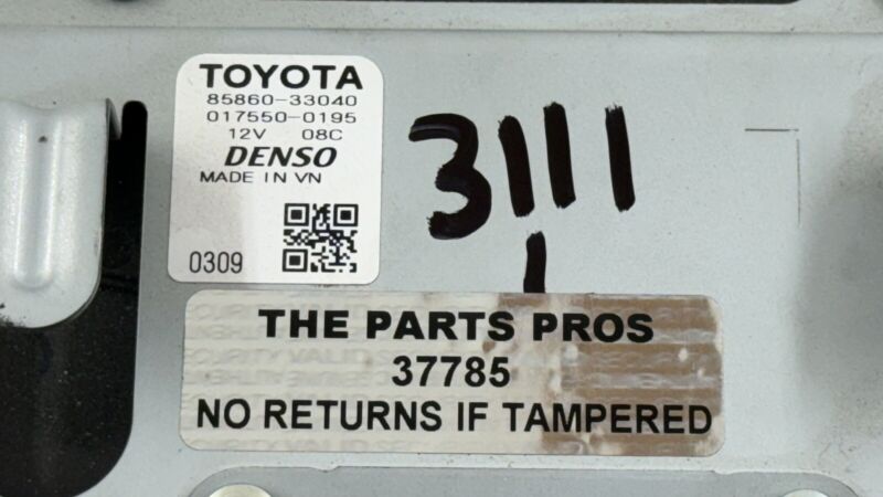 85860-33040 / 85860 33040 / 8586033040 16-20 LEXUS GS F DRIVER LEFT FRONT SEAT FAN BLOWER WHEEL MOTOR 85860-33040 OEM