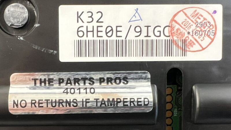 2903 160705 / 2903160705 2017 INFINITI Q50 RED SPORT SPEEDOMETER INSTRUMENT CLUSTER GAUGE 36K MILES OEM