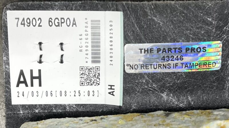 74902-6GP0A / 74902 6GP0A / 749026GP0A 22-25 NISSAN Z INTERIOR FLOOR BODY CARPET 74902-6GP0A OEM