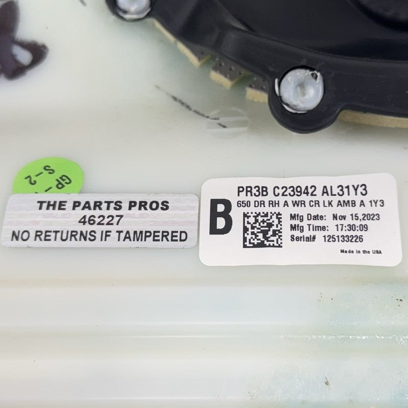 PR3B-C23942-AL31Y3 / PR3B C23942 AL31Y3 / PR3BC23942AL31Y3 24-25 FORD MUSTANG GT PASSENGER RIGHT DOOR PANEL INTERIOR COV