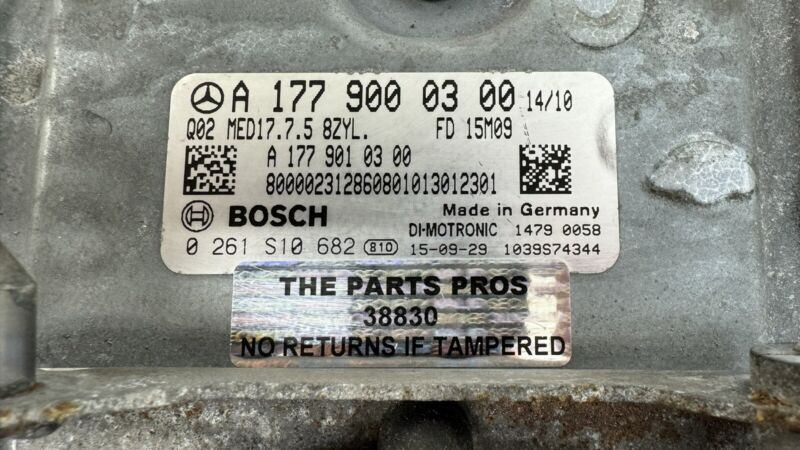 1779000300 / A1779000300 / A 177 900 03 00 0300 15-21 MERCEDES C63S AMG W205 MOTOR ENGINE CONTROL MODULE ECU 1779000300