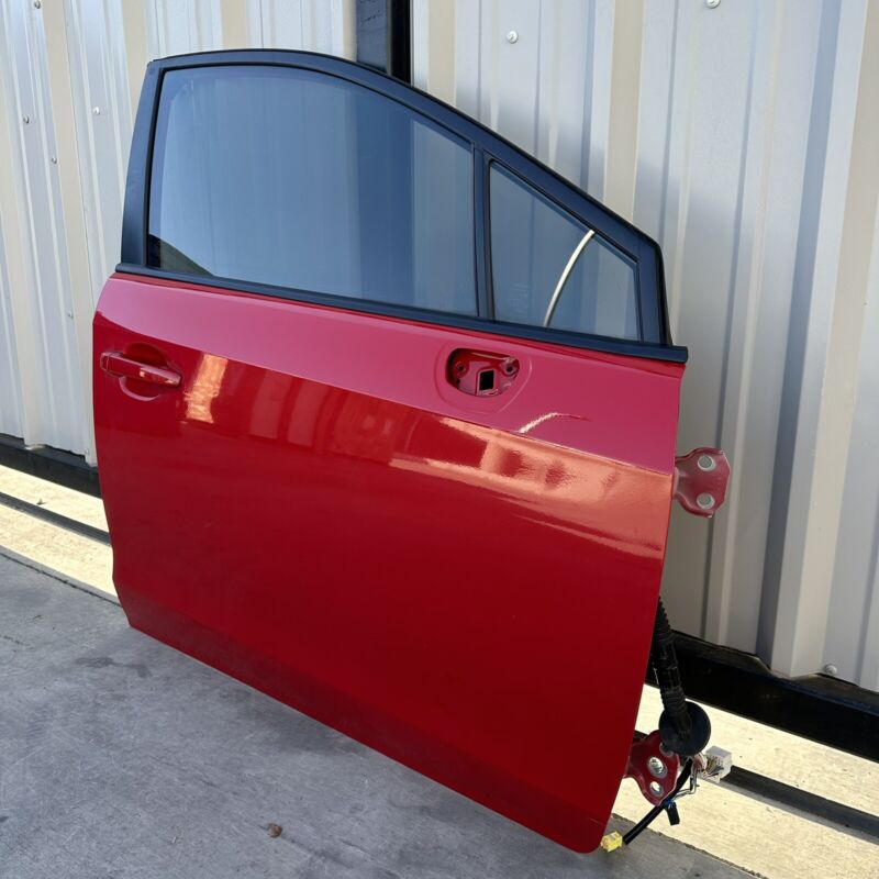 15-21 SUBARU WRX & STI PASSENGER RIGHT FRONT DOOR COMPLETE W/ GLASS RED OEM