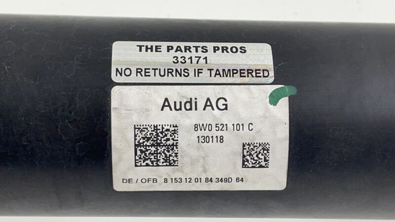 8W0 521 101 C / 8W0521101C 18-23 AUDI S4 S5 AWD 3.0L DRIVESHAFT DRIVE SHAFT LINE PROPELLER CARRIER OEM